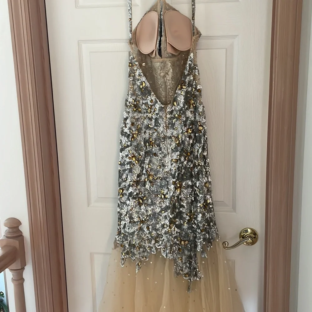 JOVANI FITTED EMBELLISHED EVENING GOWN - Picture 8 of 11